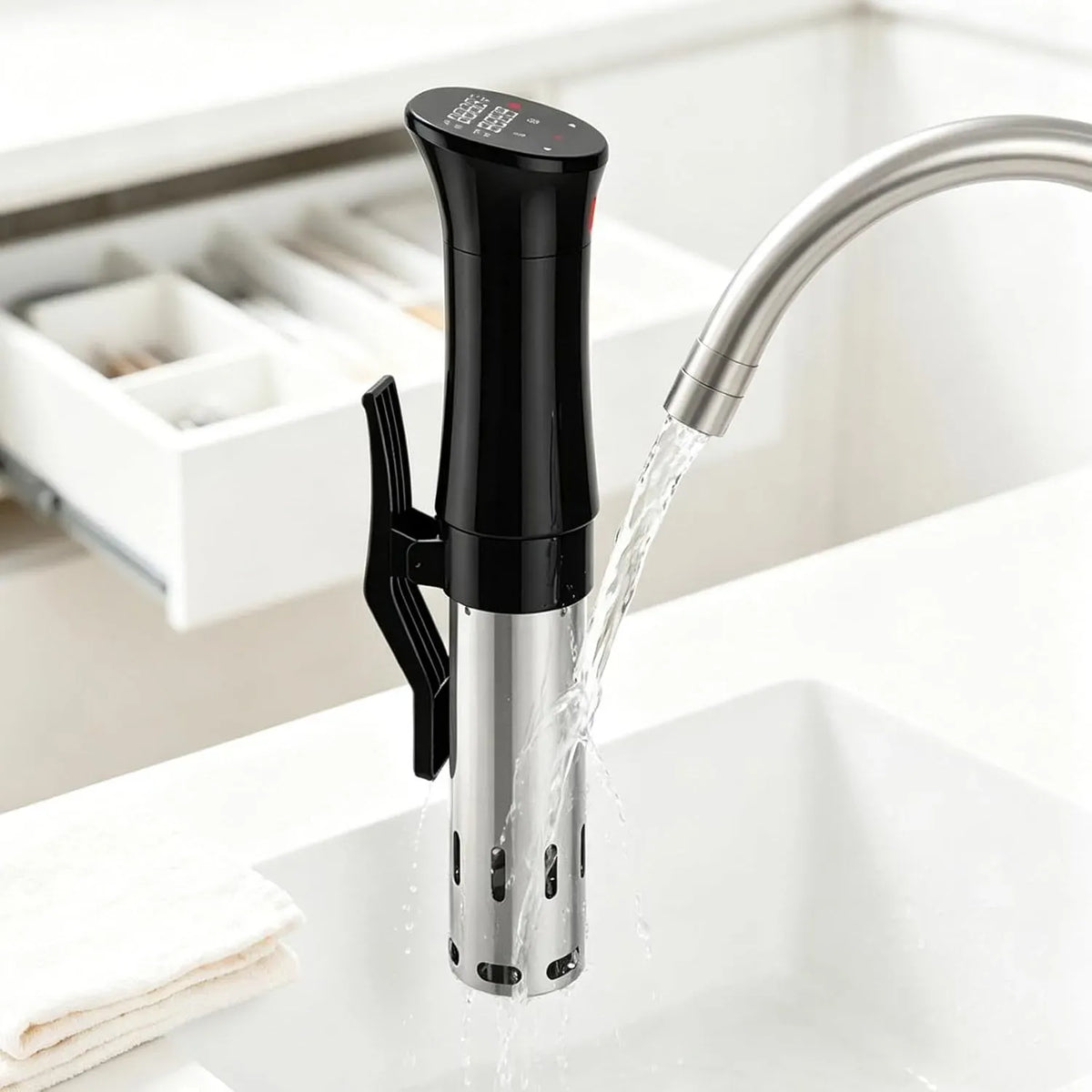 Radiateur électrique, 1100 W, acier inoxydable, cuiseur de précision sous Vide 1100 W, Tube en Acier Inoxydable de qualité Alimentaire