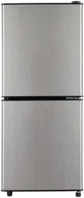 Réfrigérateur combiné, 106 L, 42,5 x 44,5 x 102 cm, 2 foyers, 45 dB, silencieux, frigo avec congélateur, noir, LED, 7 Niveaux