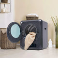 Sèche-linge, 6 programmes, classe énergétique E, installation murale, acier inoxydable, gris, Séchoir à gaz d'échappement, 6 fonctions, seche linge